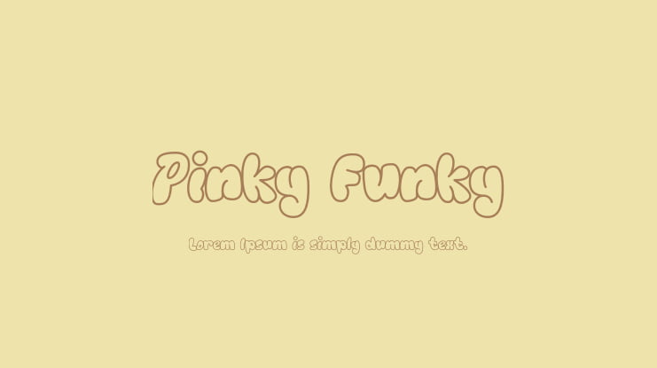 Pinky Funky Font