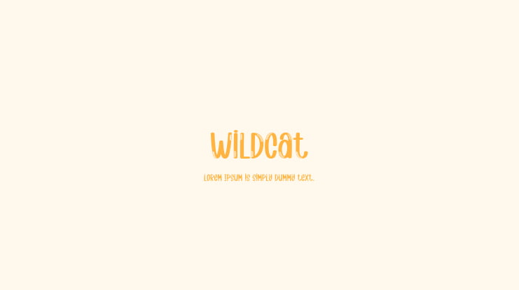 Wildcat Font