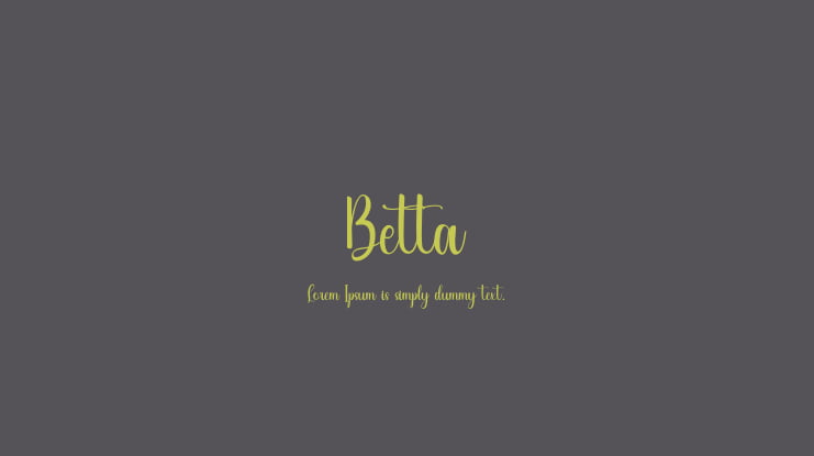 Betta Font