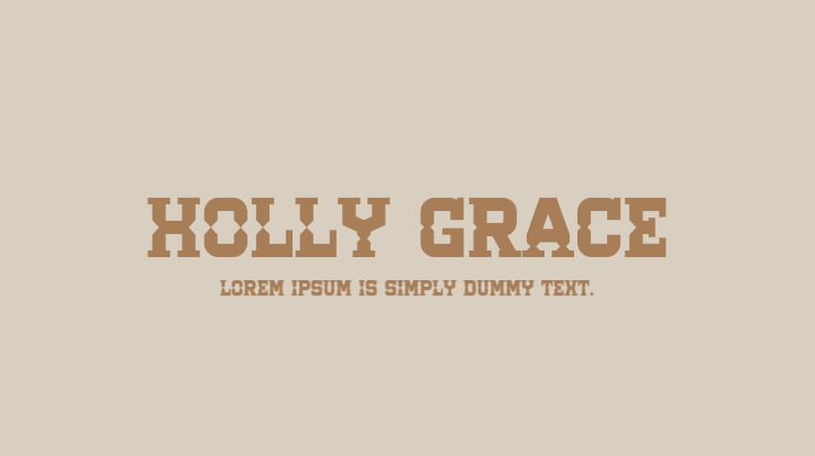 Holly Grace Font