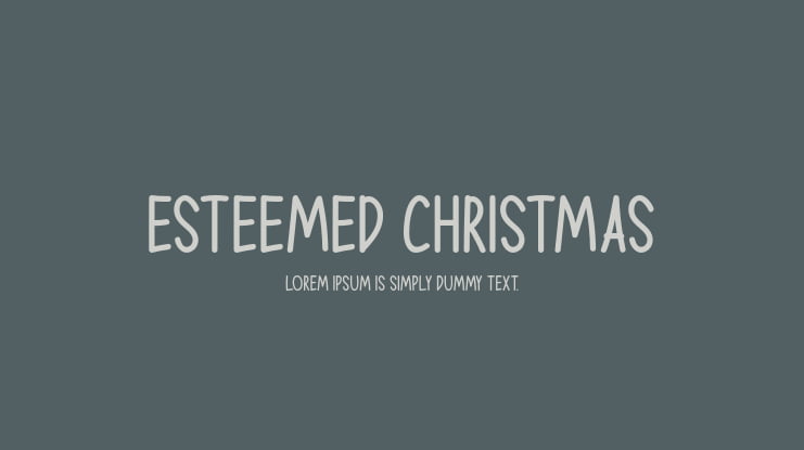 Esteemed Christmas Font