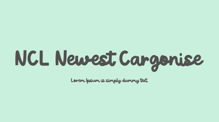 NCL Newest Cargonise Font