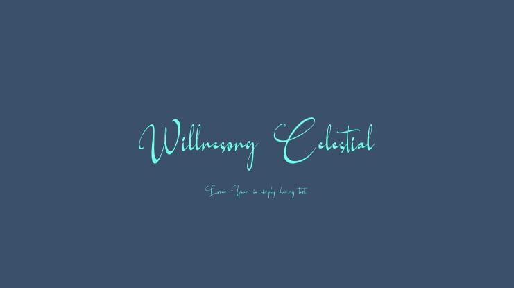 Willnesong Celestial Font