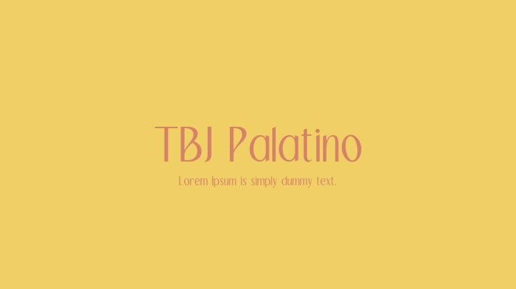 TBJ Palatino Font Family