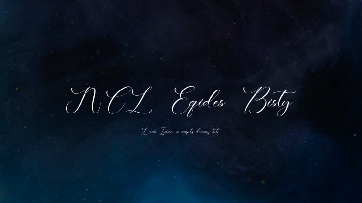 NCL Eqides Bisty Font