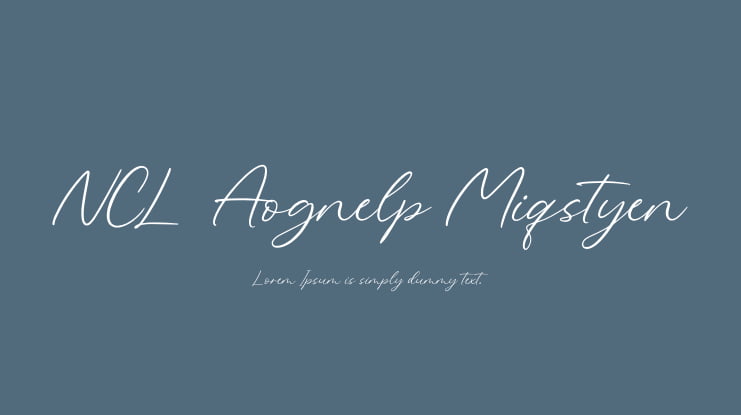 NCL Aognelp Miqstyen Font