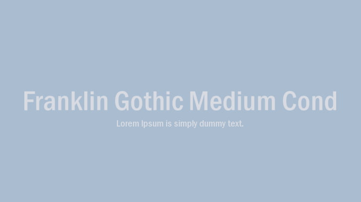 download franklin gothic font pirate bay
