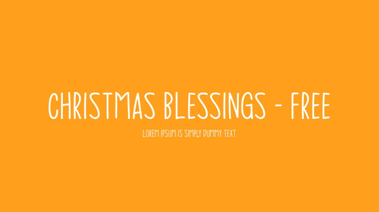 Christmas Blessings - Free Font