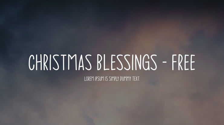 Christmas Blessings - Free Font