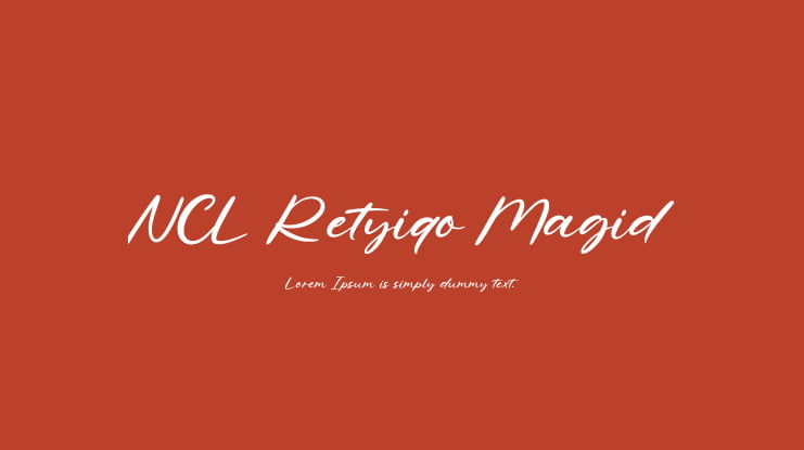 NCL Retyiqo Magid Font