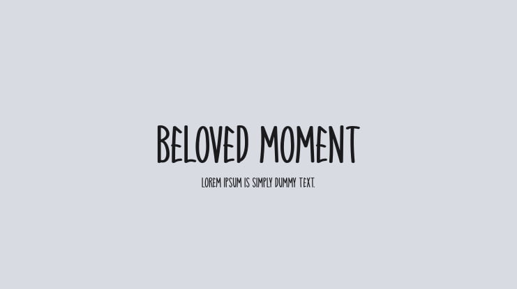 Beloved Moment Font