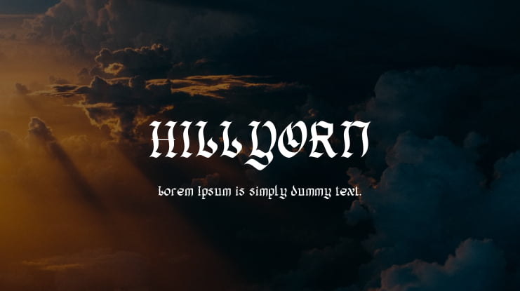 HILLYORN Font Family