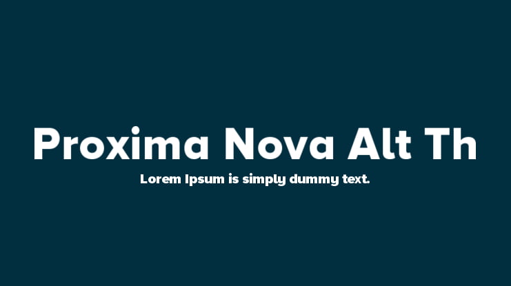 Proxima Nova Alt Th Font Download Free Pc Mac And Web Font