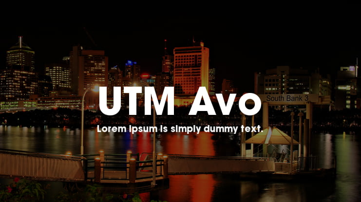 UTM Avo Font Family : Download Free for Desktop & Webfont