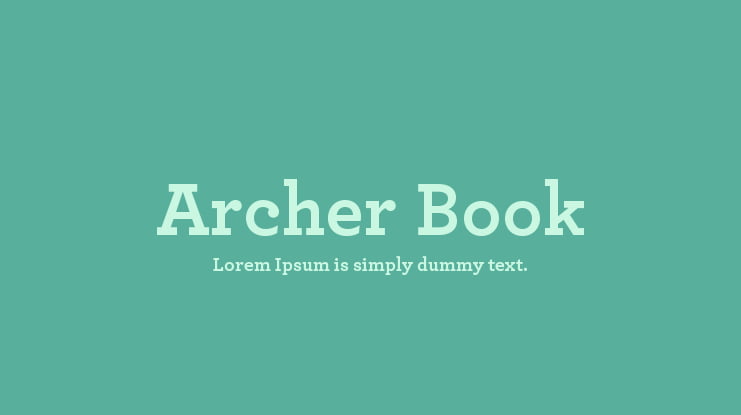 archer book font free download mac