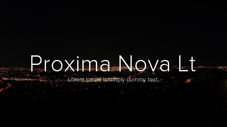 proxima nova light free