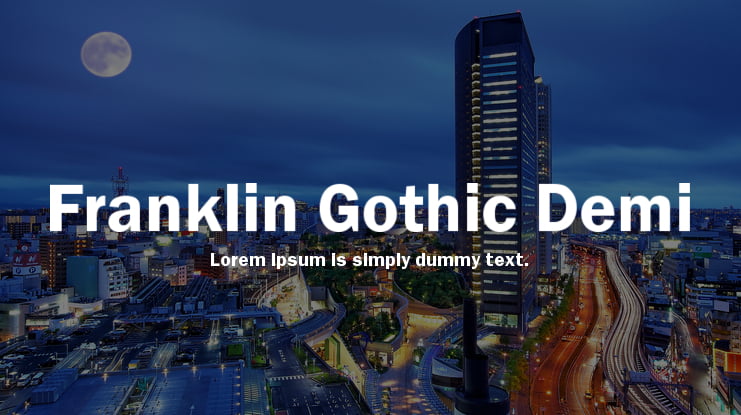 franklin gothic fs font free download