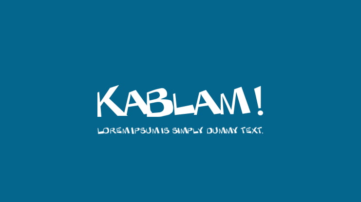 KaBlam ! Font