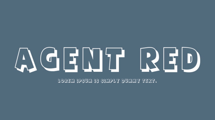 Agent Red Font