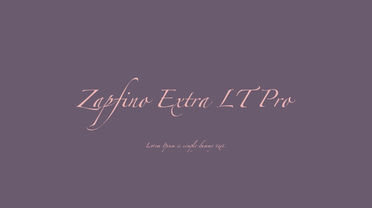 zapfino extra lt font