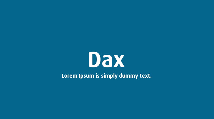 Dax font size