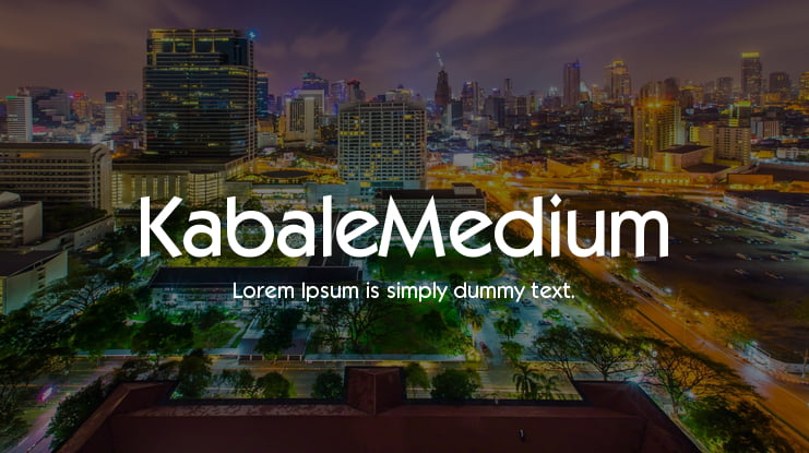 KabaleMedium Font