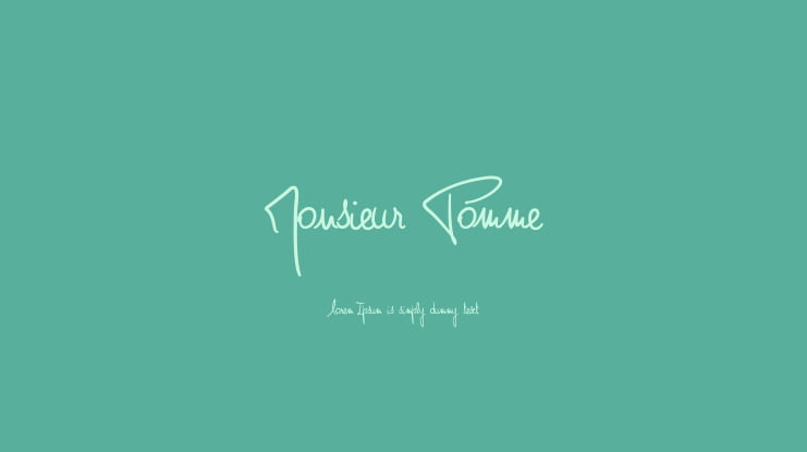 Monsieur Pomme Font