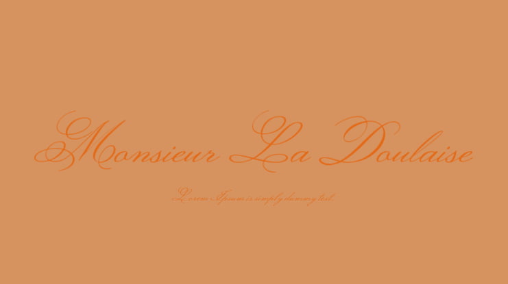 Monsieur La Doulaise Font : Download Free for Desktop & Webfont