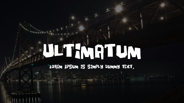 Ultimatum Font