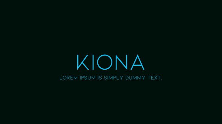 Kiona Font Family : Download Free for Desktop & Webfont