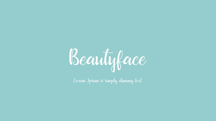 Beautyface Font Family