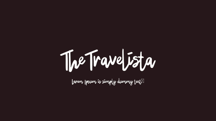 TheTravelista Font