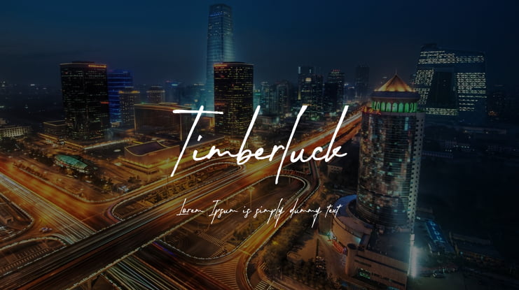 Timberluck Font