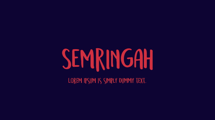 Semringah Font