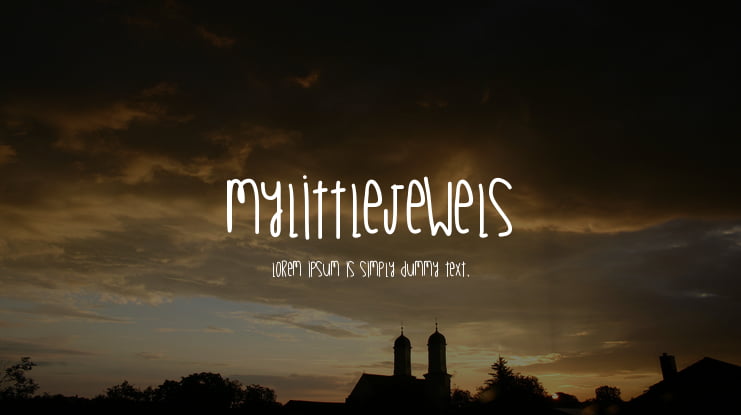 MyLittleJewels Font