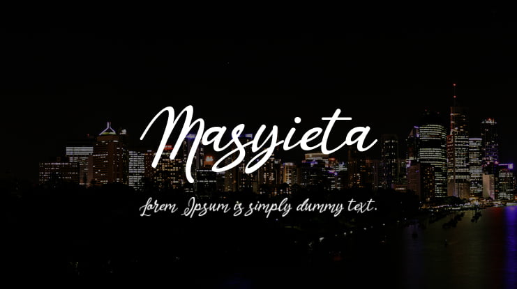 Masyieta Font Family