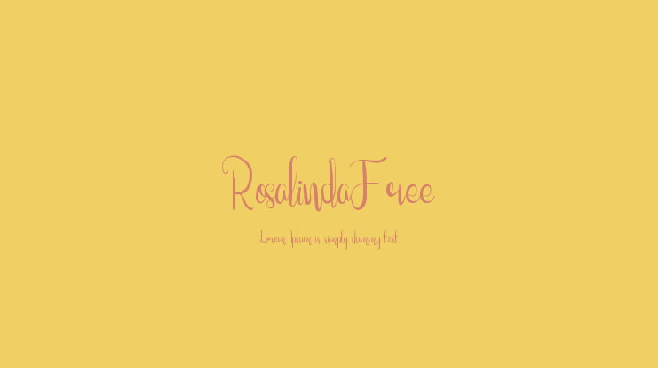 RosalindaFree Font