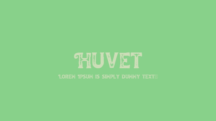 Huvet Font