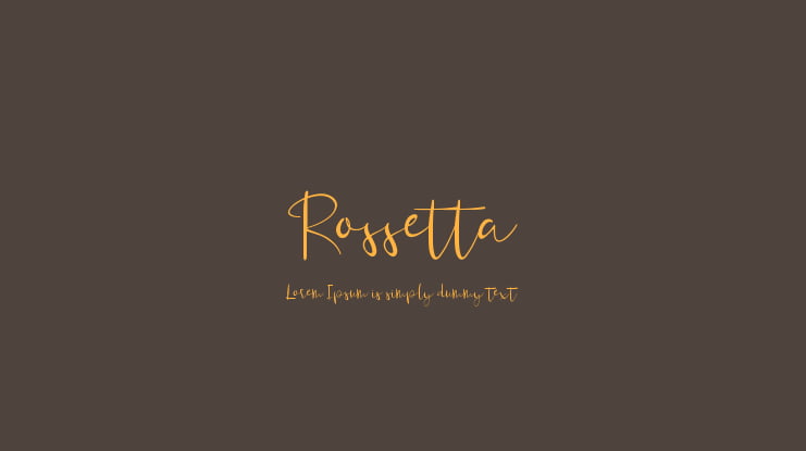 Rossetta Font Family