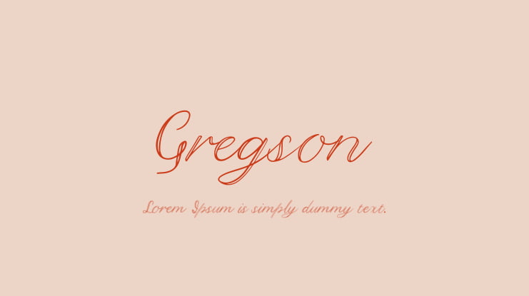 Gregson Font