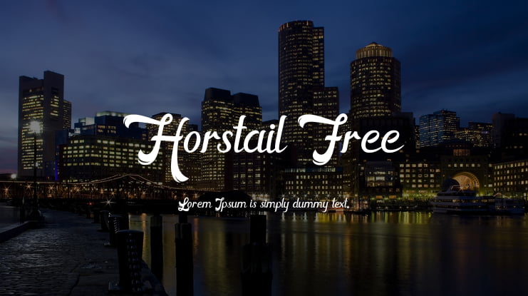 Horstail Free Font