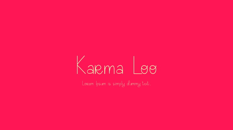 Karma Loo Font