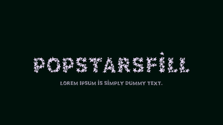 PopstarsFill Font