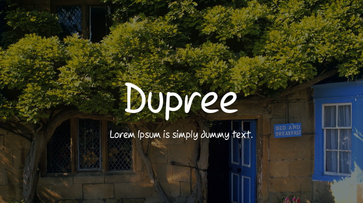 Dupree Font Family