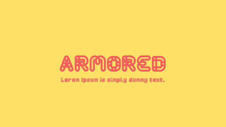 ARMORED Font