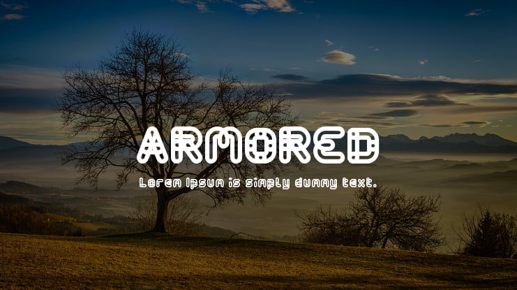 ARMORED Font