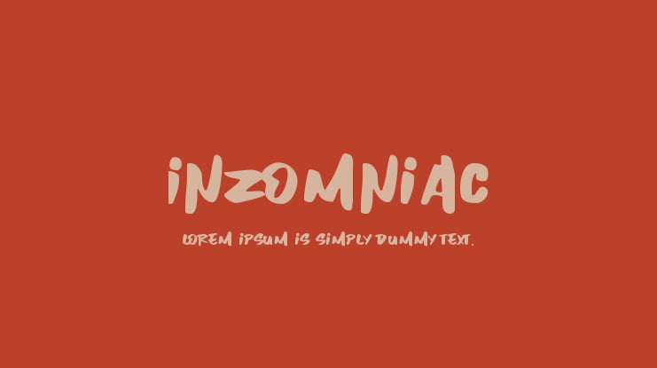 Inzomniac Font