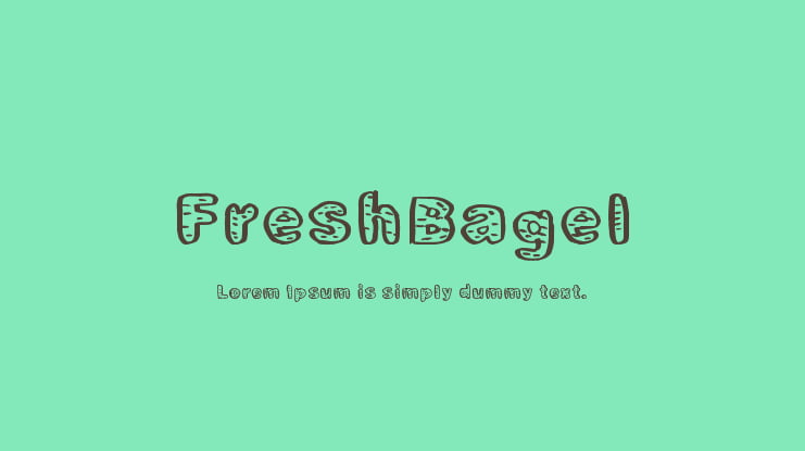 FreshBagel Font