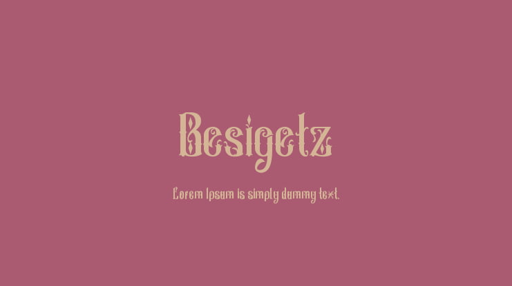 Besigetz Font