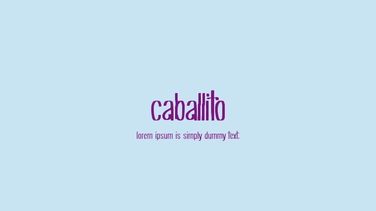 Caballito Font